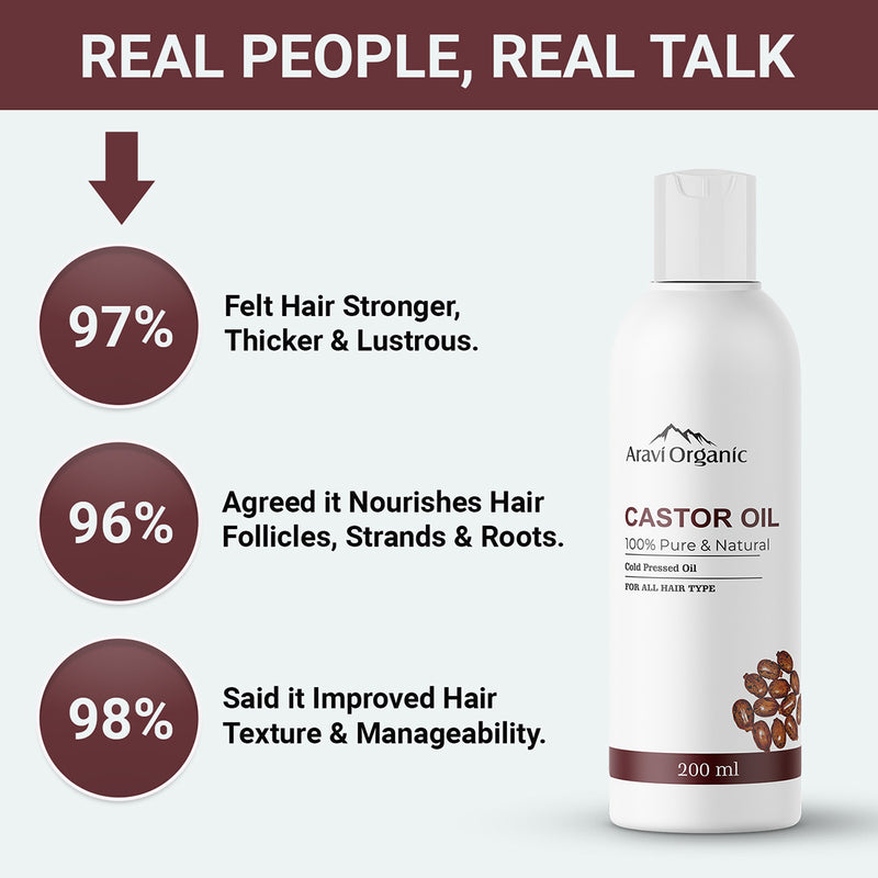 Castor Carrier Oil | Promotes Hair Growth | 200 ml