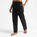 Organic Cotton Pants for Women | Slim Fit | Black