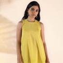 Cotton Co Ord Set for Women | Lime | Sleeveless