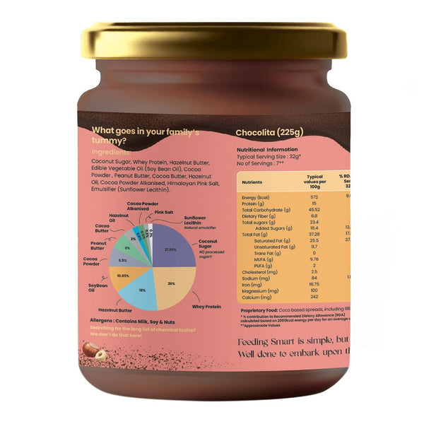 Chocolate Spread | Creamy Dreamy | Peanut Butter | High Protein | No preservatives | 225 g