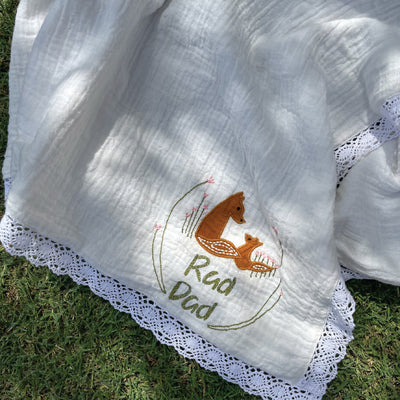 Muslin Dohar Blanket for Babies | White