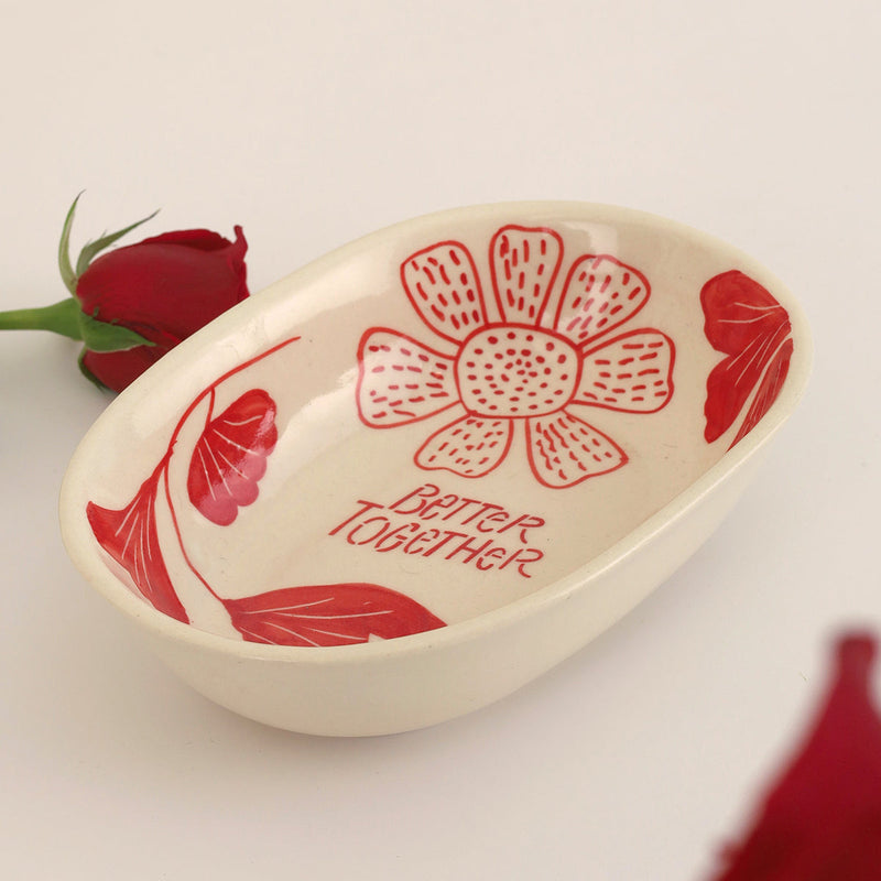 Ceramic Serving Bowl | Red | 350 ml