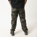Cotton Baggy Cargo Pants for Men | Camouflage | Black & Grey