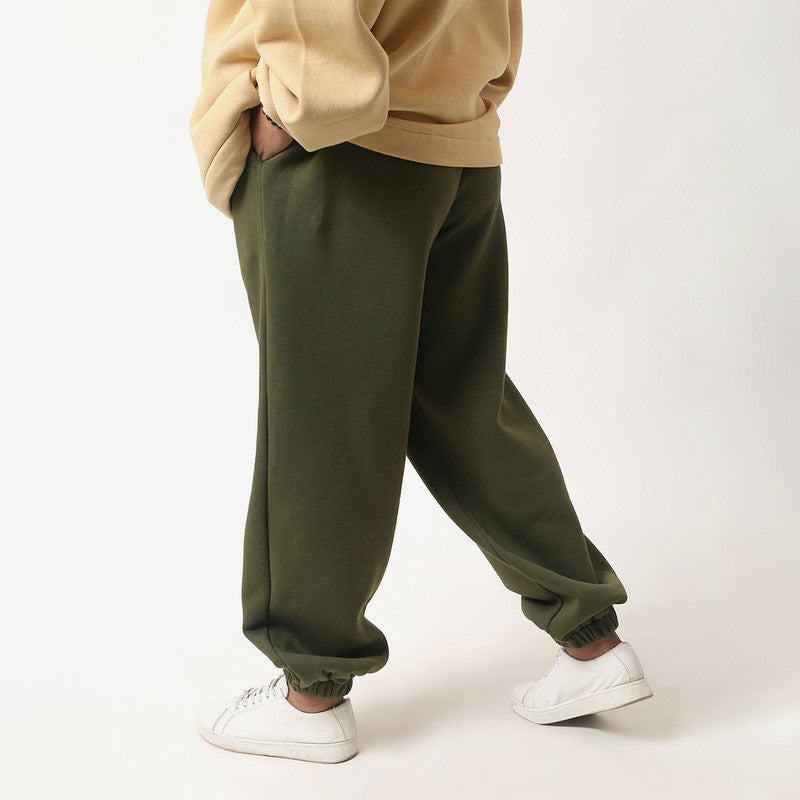 Cotton Joggers Pants for Men | Green