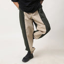 Cotton Harem Pants for Men | Green & Beige