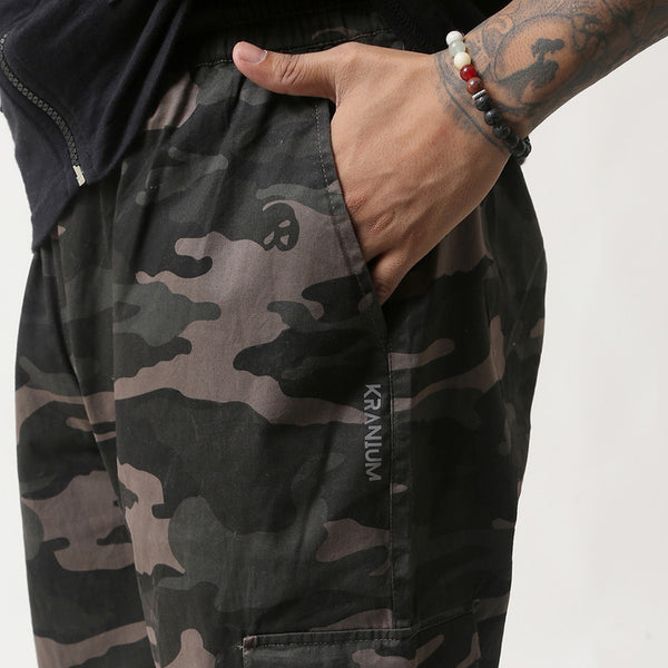 Cotton Baggy Cargo Pants for Men | Camouflage | Multicolour