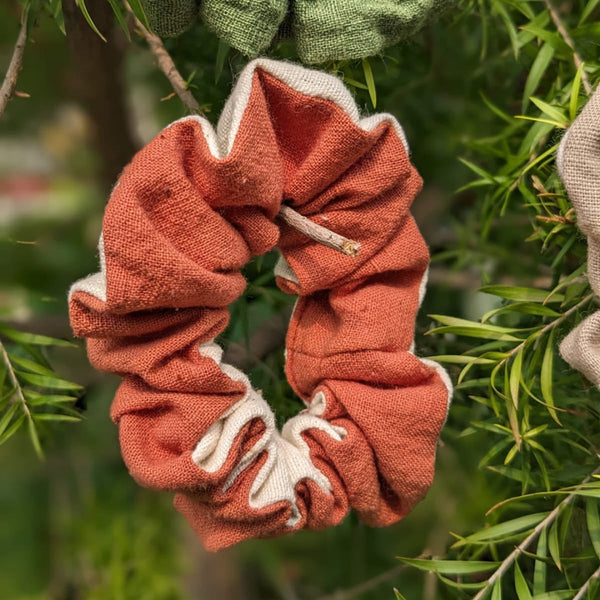 Organic Cotton Scrunchies | Naturally Dyed | Multicolour