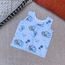 Muslin Jablas for Kids | Printed | Blue | Set of 2