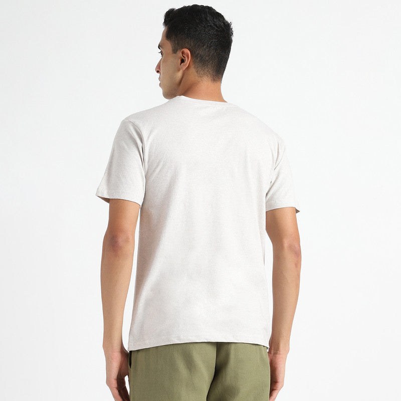 Organic Cotton T-Shirt for Men | Natural Dyed | Grey Melange