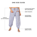 Cotton Jogger Pants for Women | Lavender Blue | Front Pocket