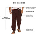 Cotton Jogger Pants for Men | Maroon | Front Pocket