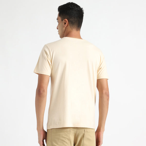 Organic Cotton T-Shirt for Men | Natural Dyed | Rust Cream