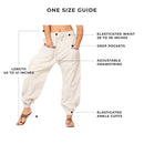 Cotton Jogger Pants for Women | Melange Grey | Front Pocket