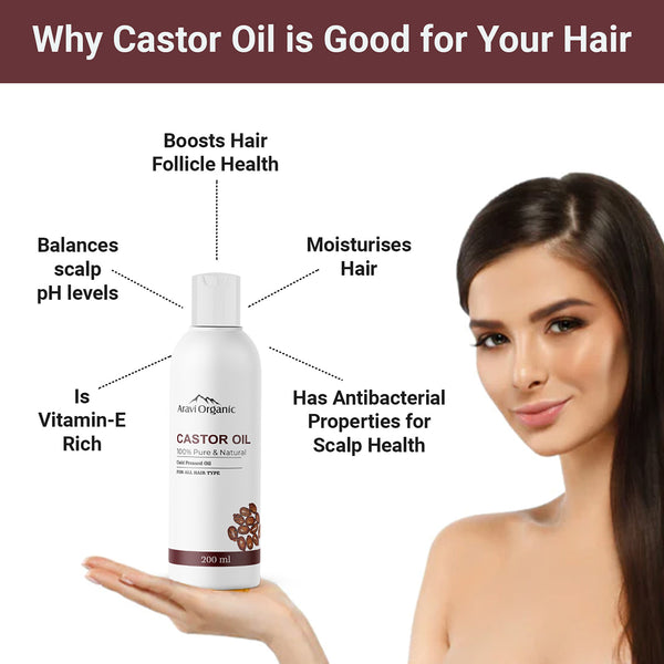 Castor Carrier Oil | Promotes Hair Growth | 200 ml