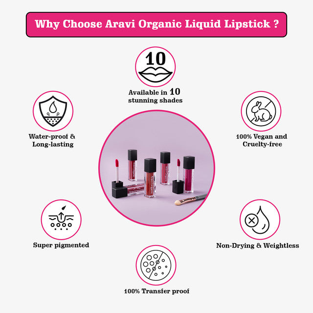 Liquid Matte Lipstick Combo Set | Pink | Set of 5