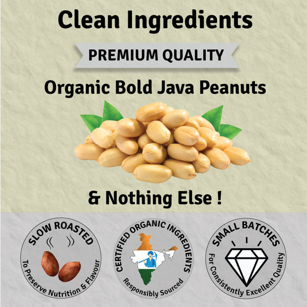 Peanut Butter | Creamy | Unsweetened | 31% Protein | Clean Nutrition | 500 g