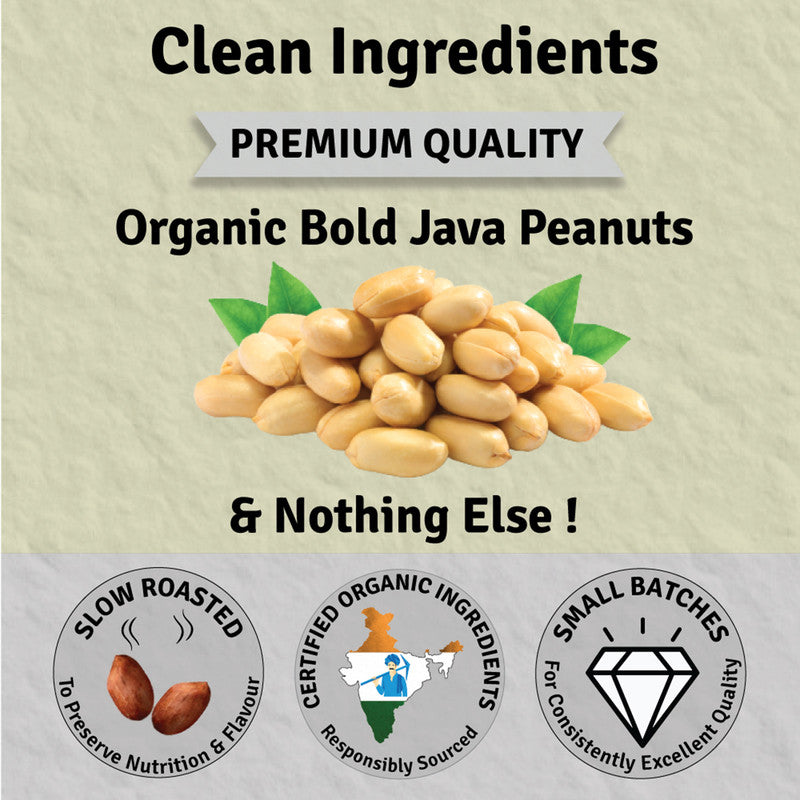 Peanut Butter | Creamy | Unsweetened | 31% Protein | Clean Nutrition | 500 g