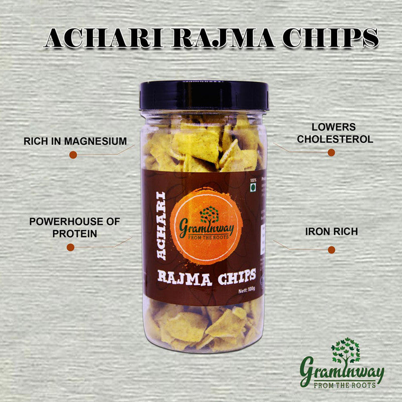 Natural Achari Rajma Chips | Iron Rich | 100 g