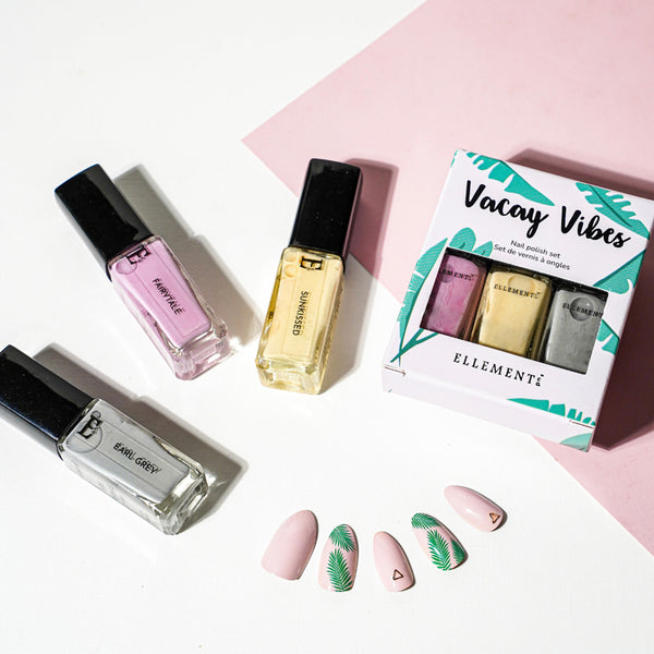 Natural Nail Polish | Vegan | Vacay Vibes | Set of 3