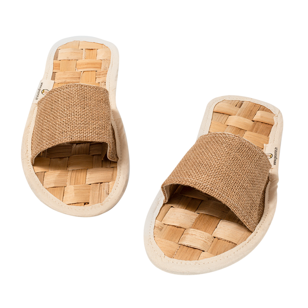 Unisex Indoor Slippers | Cotton & Jute | Open Toe