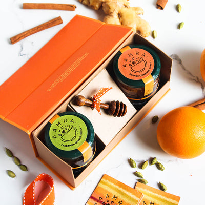 Festive Gifts | Spiced Honey Box | Set of 2 | 225 g Each