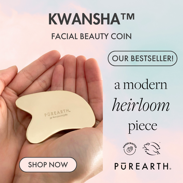 Gua Sha | Kwansha Metal Facial Beauty Coin | Glowing Skin