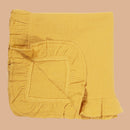 Cotton Swaddle for Baby | Crinkled Texture | Mustard Yellow