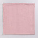 Baby Swaddle Wrap | Organic Cotton Muslin | Milky White & Pink Blush