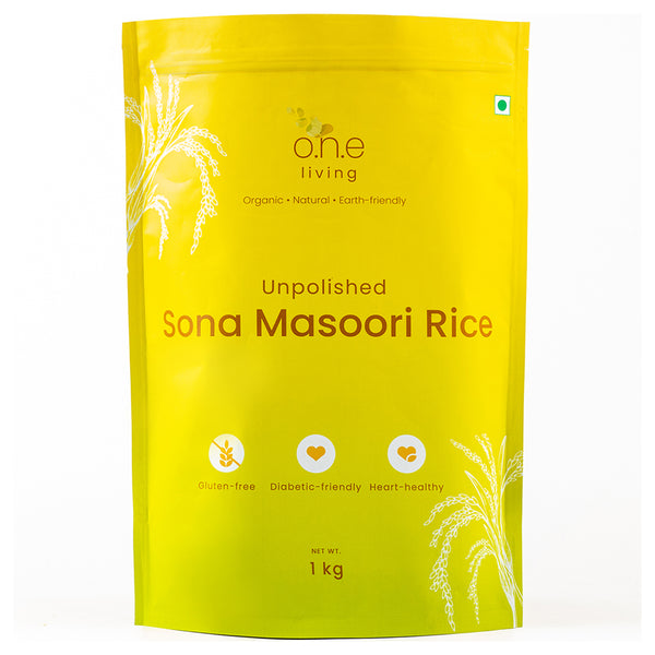 Sona Masoori Rice | 1 Kg | 6 months old.