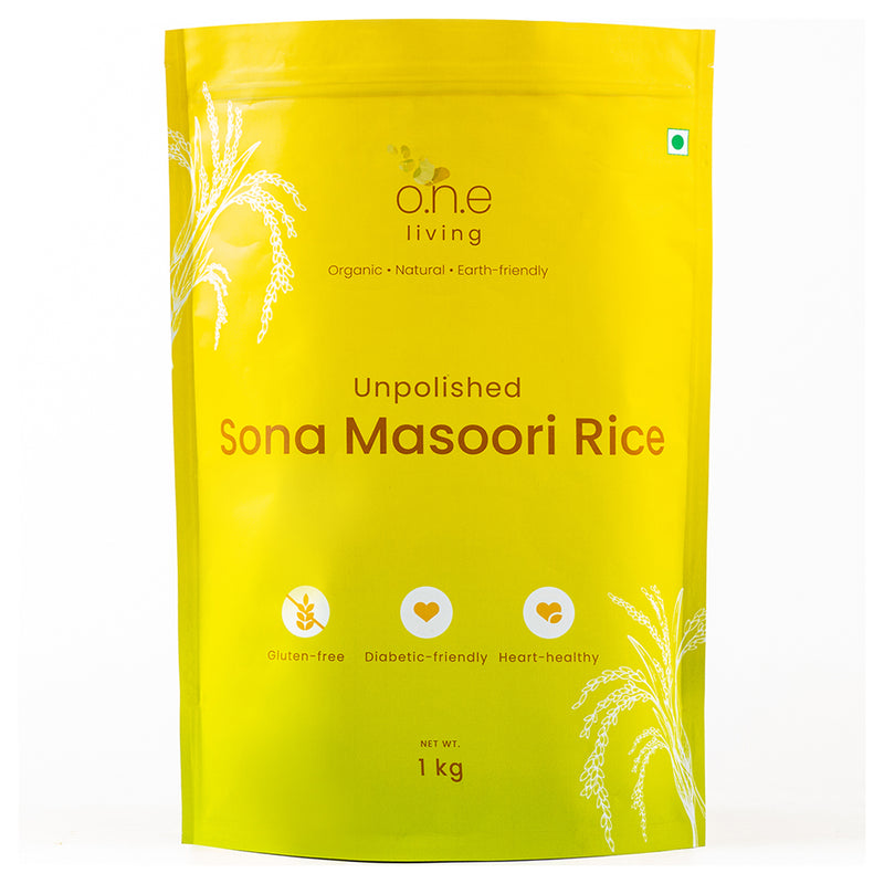 Sona Masoori Rice | 1 Kg | 6 months old.