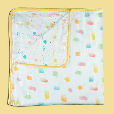 Organic Cotton Baby Blanket | Yellow