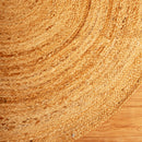 Jute Floor Round Carpet | Beige | Ultra Large - 4 x 4 Feet