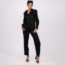 Black Linen Shirt for Women | Full Sleeves