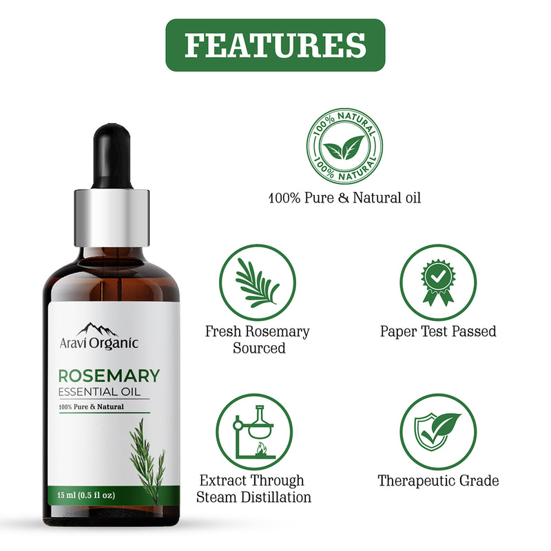 Rosemary Essential Oil | Promote Hair Growth |  15 ml