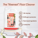 Natural Floor Cleaner | Liquid Concentrate | Floral Wave | 300 ml | Makes 5 L