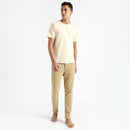 Organic Cotton T-Shirt for Men | Natural Dyed | Rust Cream