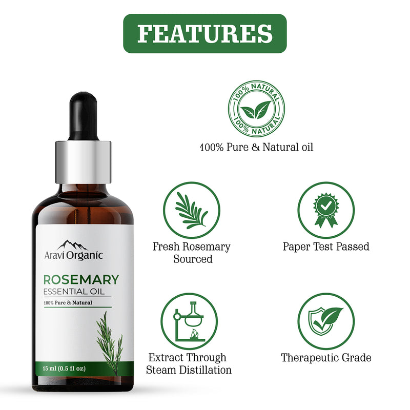 Rosemary Essential Oil | Promote Hair Growth |  100 ml