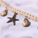 Crochet Charms Bracelet for Women | Metal & Cotton Threads | White