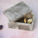 Agate Jewellery Utilit Box | Smoky Quartz | Grey