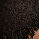Jute Round Carpet | Black | Ultra Large - 4 x 4 Feet
