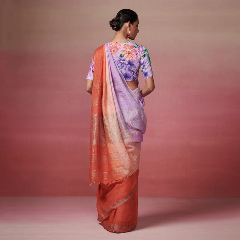 Linen Saree | Multicolor