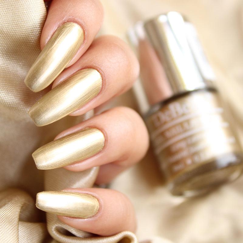 Gel Nail Polish | Vegan | Chrome Metallic Bright Gold | 8 ml