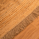 Jute Floor Carpet | Lace Rectangle | Beige | Ultra Large - 4 x 3 Feet