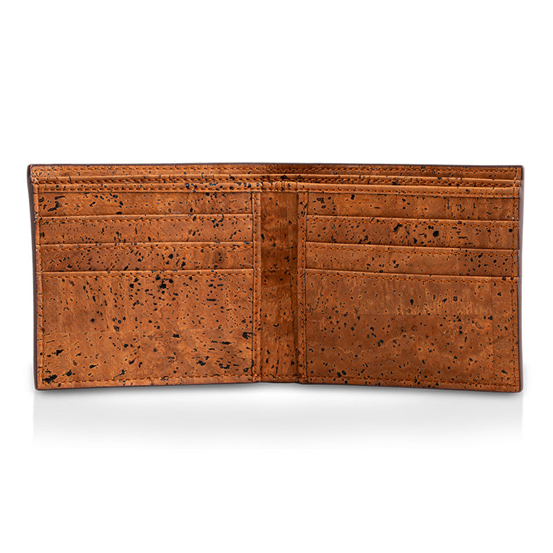 Cork Bi-Fold Wallet for Men | Woodland Brown