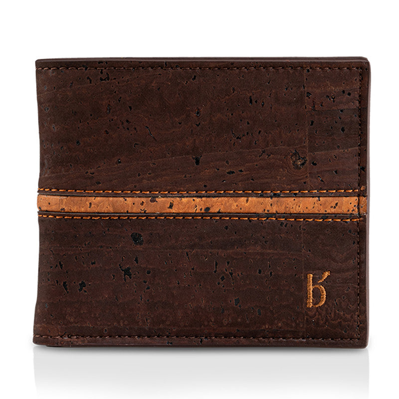 Cork Bi-Fold Wallet for Men | Woodland Brown | Obi