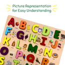 Capital Alphabets Fun Learning Wooden Board