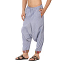 Cotton Harem Pants for Men | Lavender Blue | Tribal Print