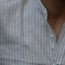 Linen Shirt for Men | Striped | Beige