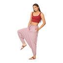 Cotton Harem Pants for Women | Wine