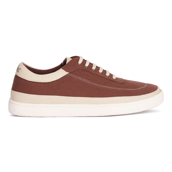 Paaduks Canvas Brown Sneakers for Men